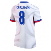 Camiseta Francia Aurelien Tchouameni #8 Visitante Equipación para mujer Eurocopa 2024 manga corta